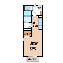 峰駅 徒歩12分 2階の物件間取画像